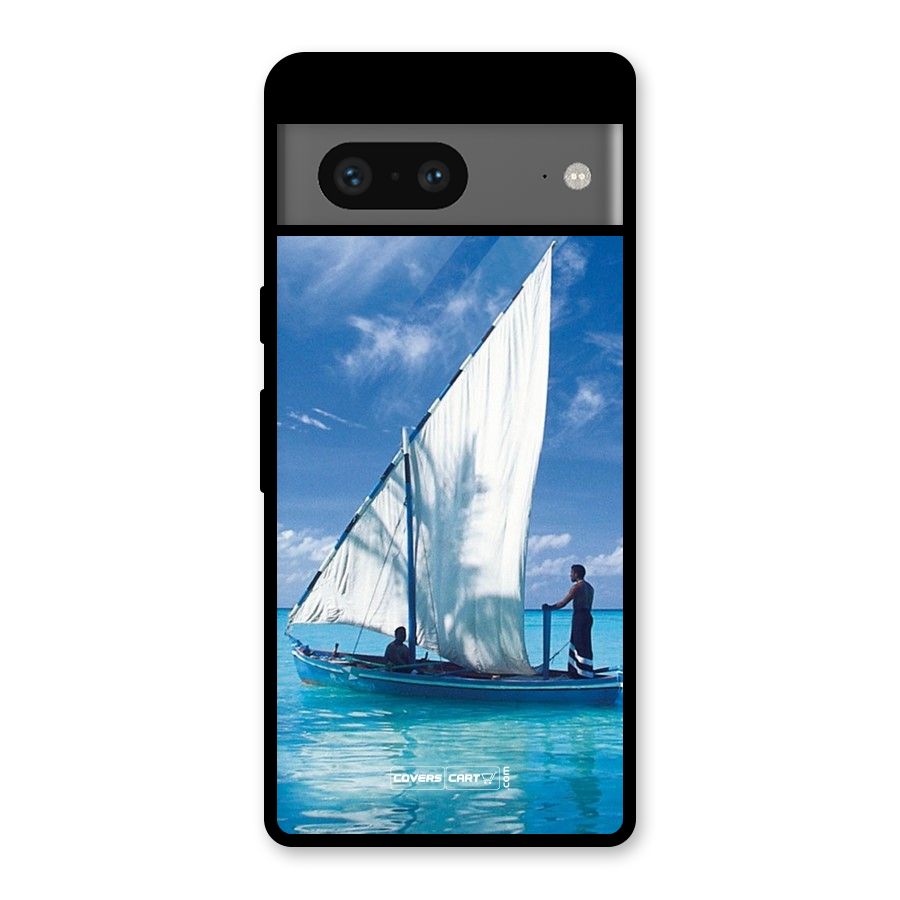 Travel Ship Glass Back Case for Google Pixel 7