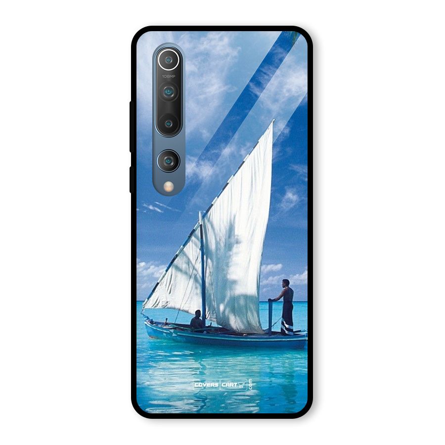 Travel Ship Glass Back Case for Mi 10