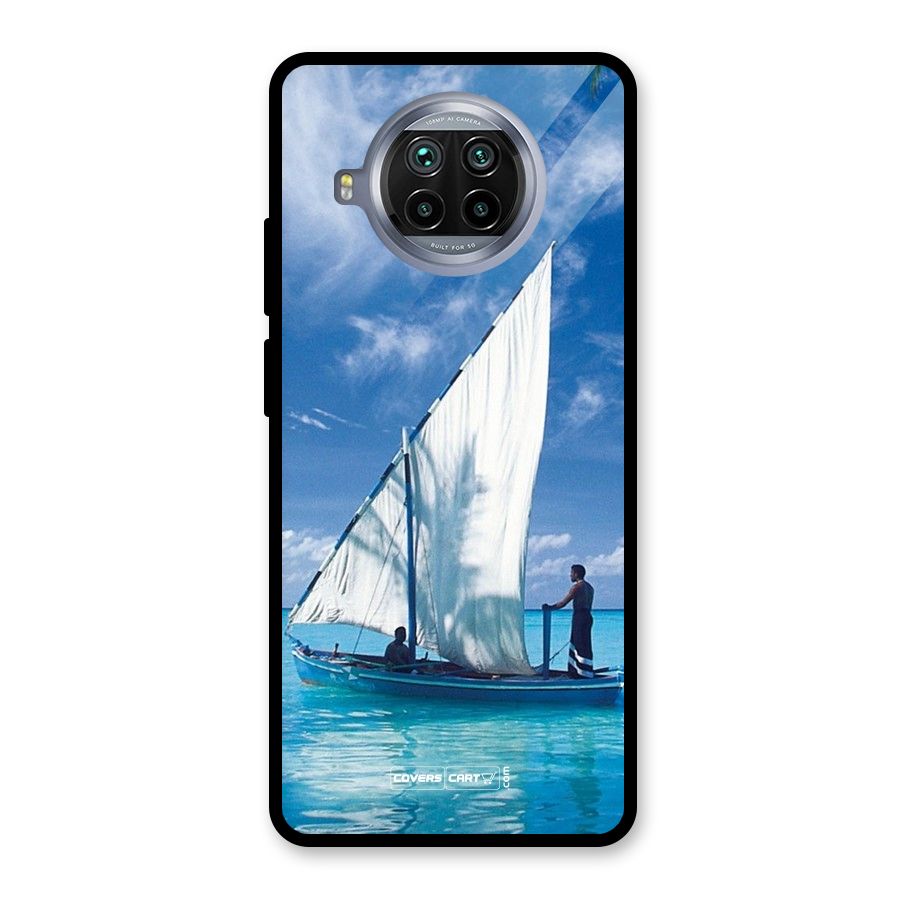 Travel Ship Glass Back Case for Mi 10i