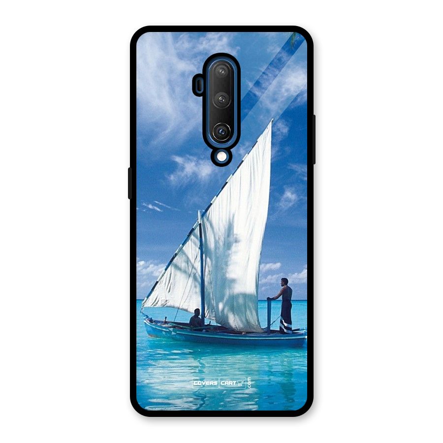 Travel Ship Glass Back Case for OnePlus 7T Pro