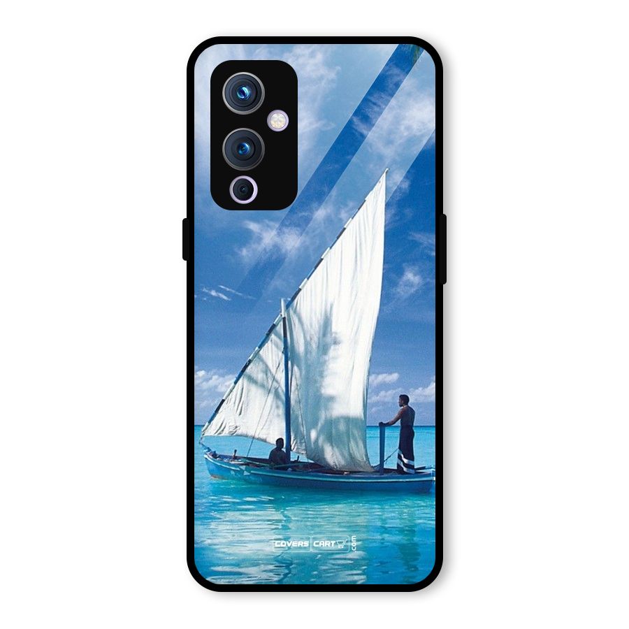 Travel Ship Glass Back Case for OnePlus 9