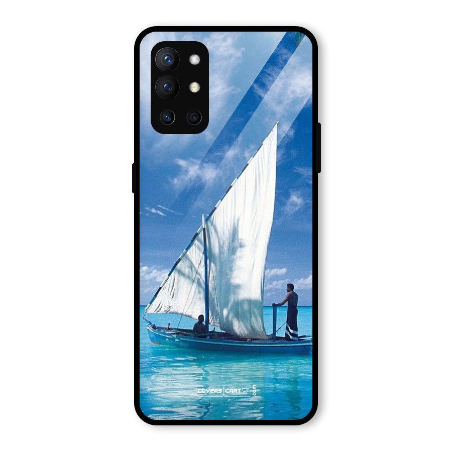 Travel Ship Glass Back Case for OnePlus 9R