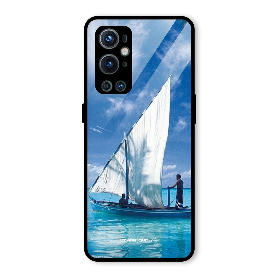 Travel Ship Glass Back Case for OnePlus 9 Pro