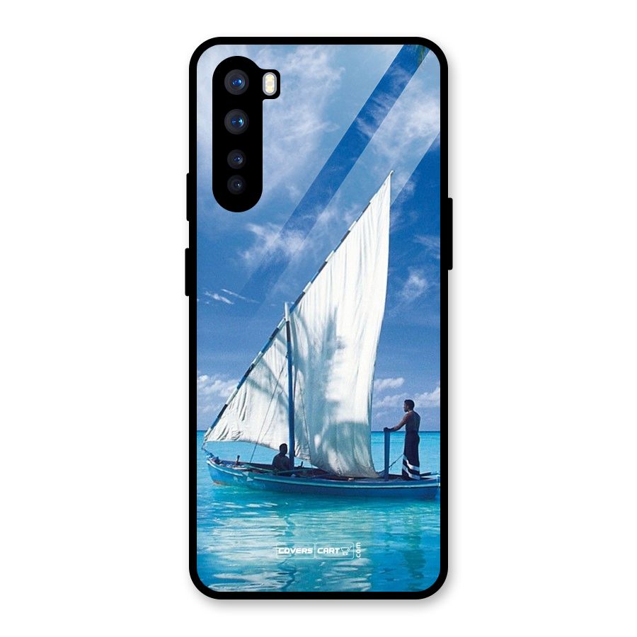 Travel Ship Glass Back Case for OnePlus Nord