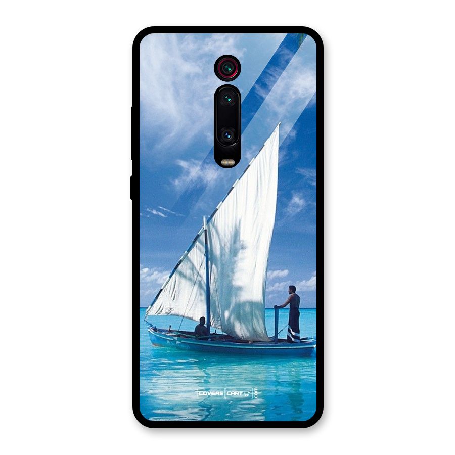 Travel Ship Glass Back Case for Redmi K20
