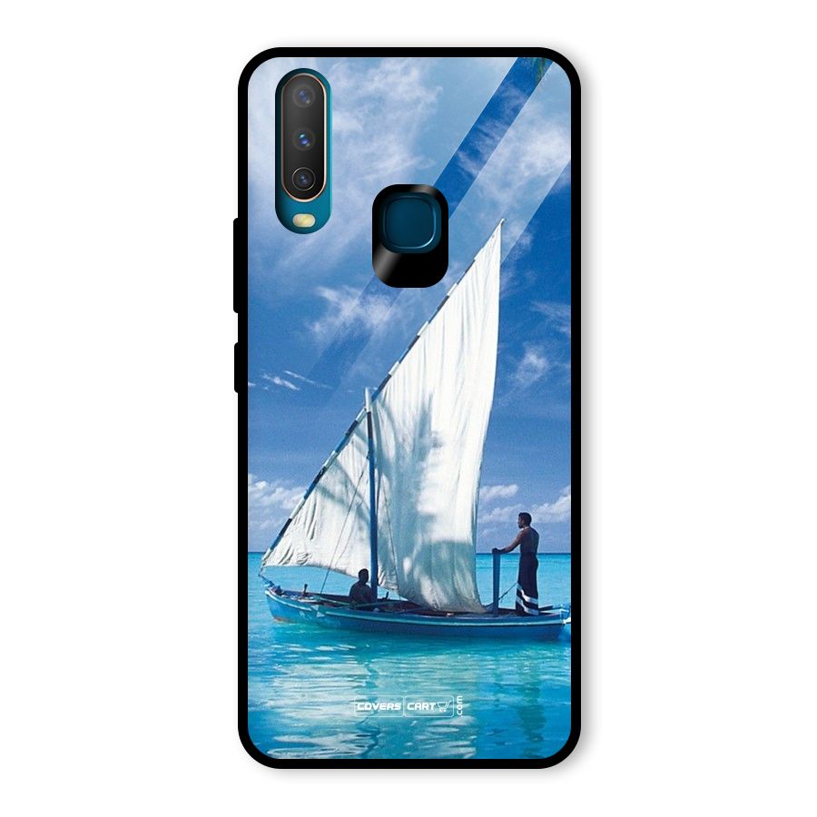 Travel Ship Glass Back Case for Vivo U10