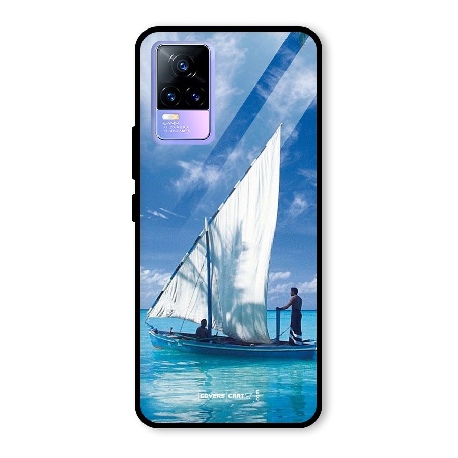 Travel Ship Glass Back Case for Vivo Y73
