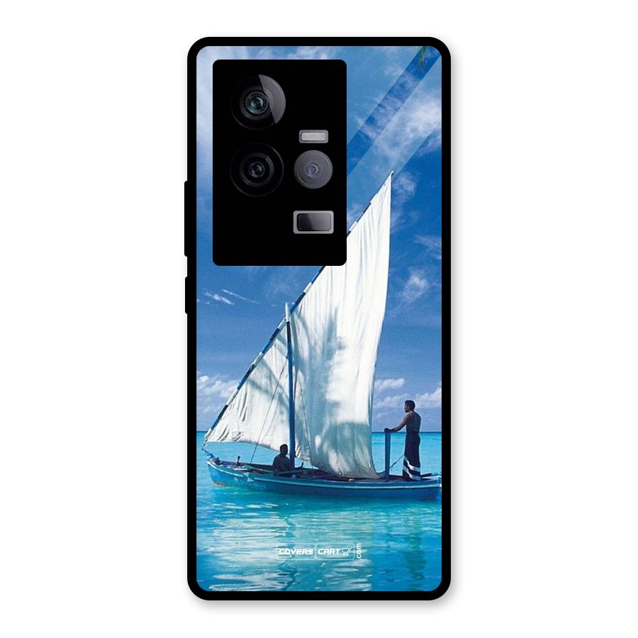 Travel Ship Glass Back Case for Vivo iQOO 11 5G