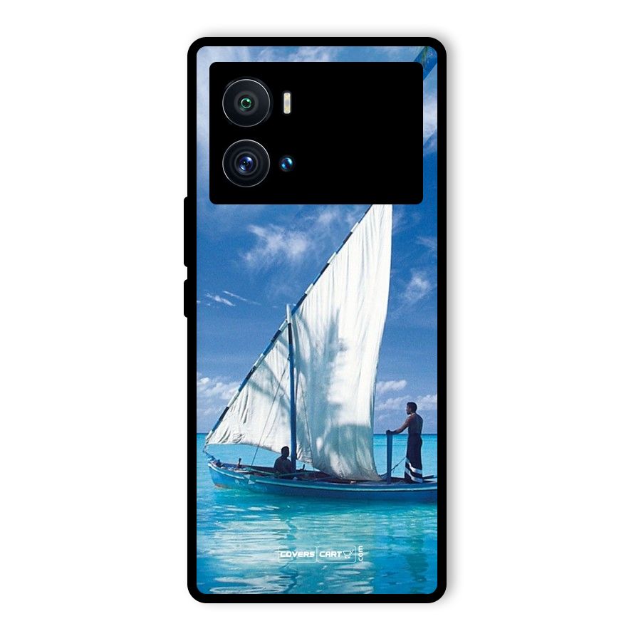Travel Ship Glass Back Case for Vivo iQOO 9 Pro