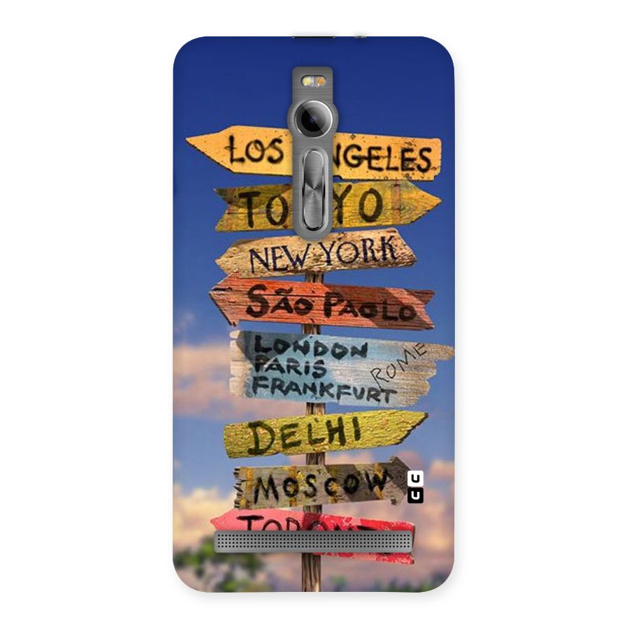 Travel Signs Back Case for Asus Zenfone 2