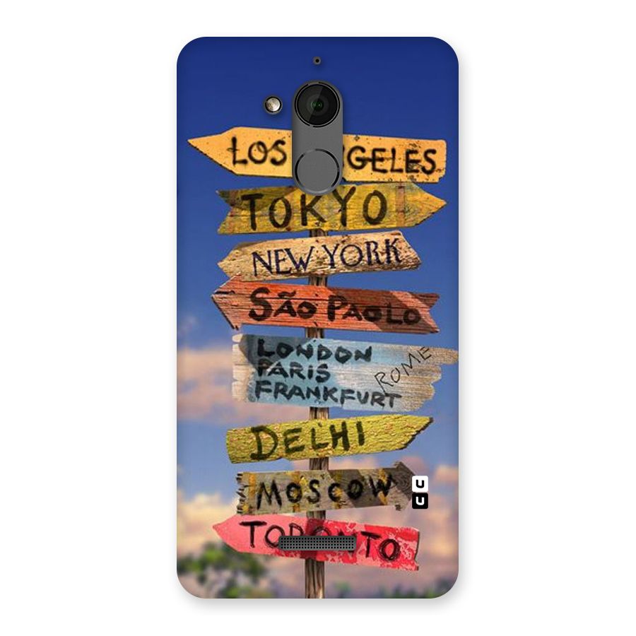 Travel Signs Back Case for Coolpad Note 5