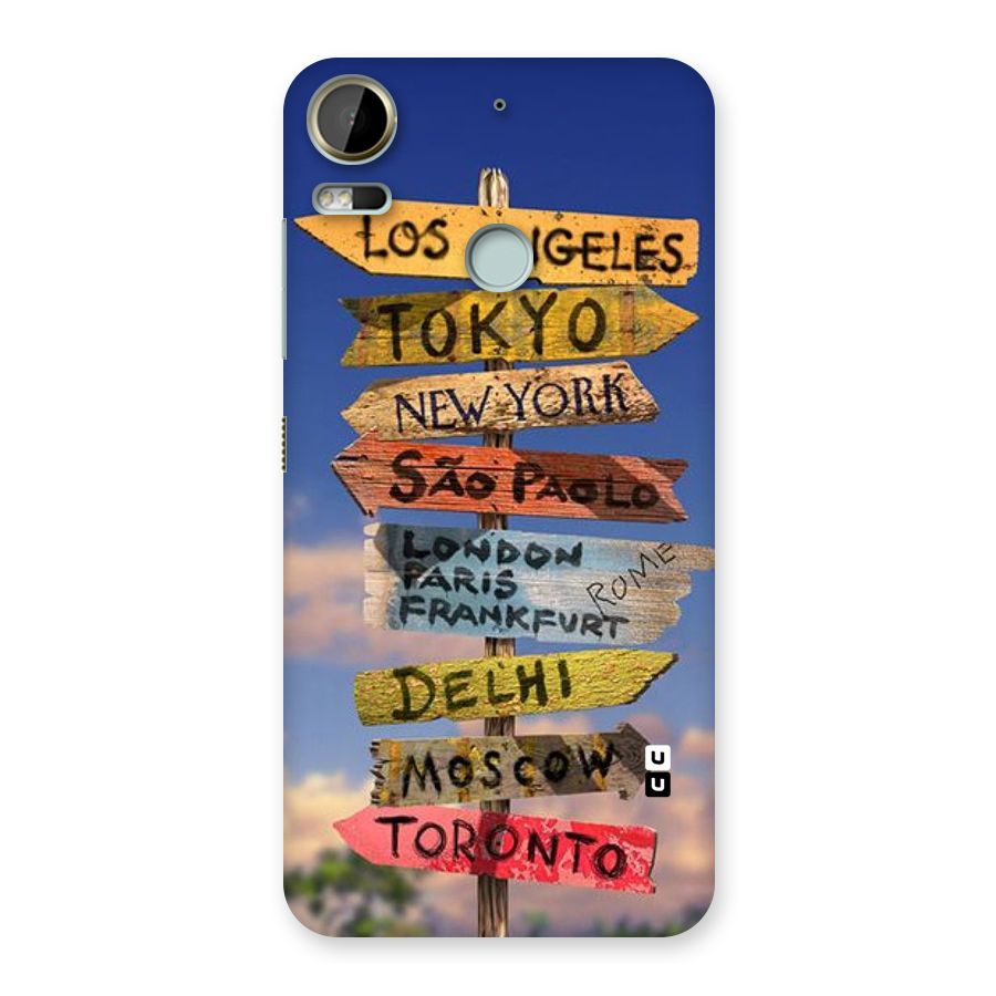 Travel Signs Back Case for Desire 10 Pro