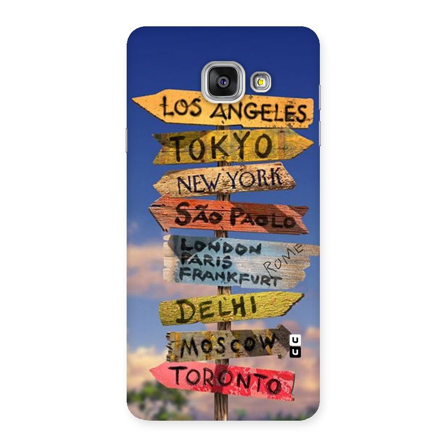 Travel Signs Back Case for Galaxy A7 2016