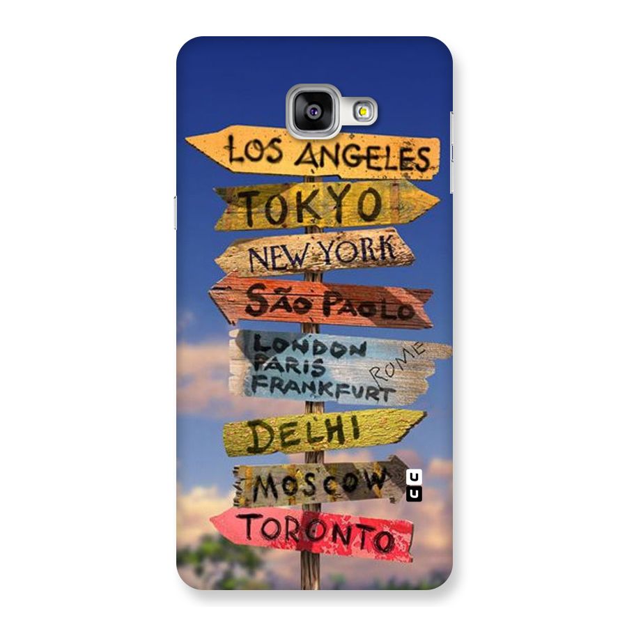 Travel Signs Back Case for Galaxy A9
