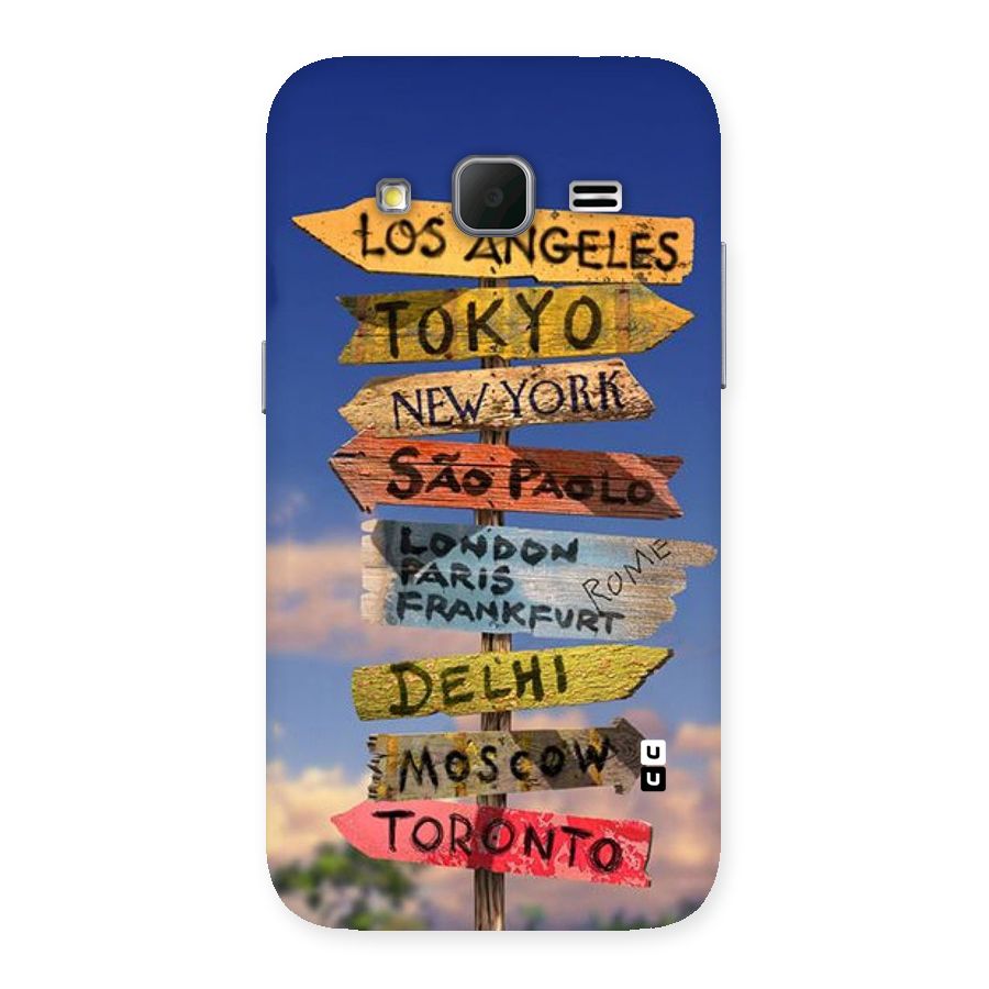 Travel Signs Back Case for Galaxy Core Prime
