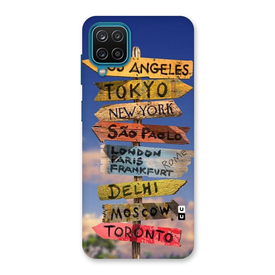 Travel Signs Back Case for Galaxy F12