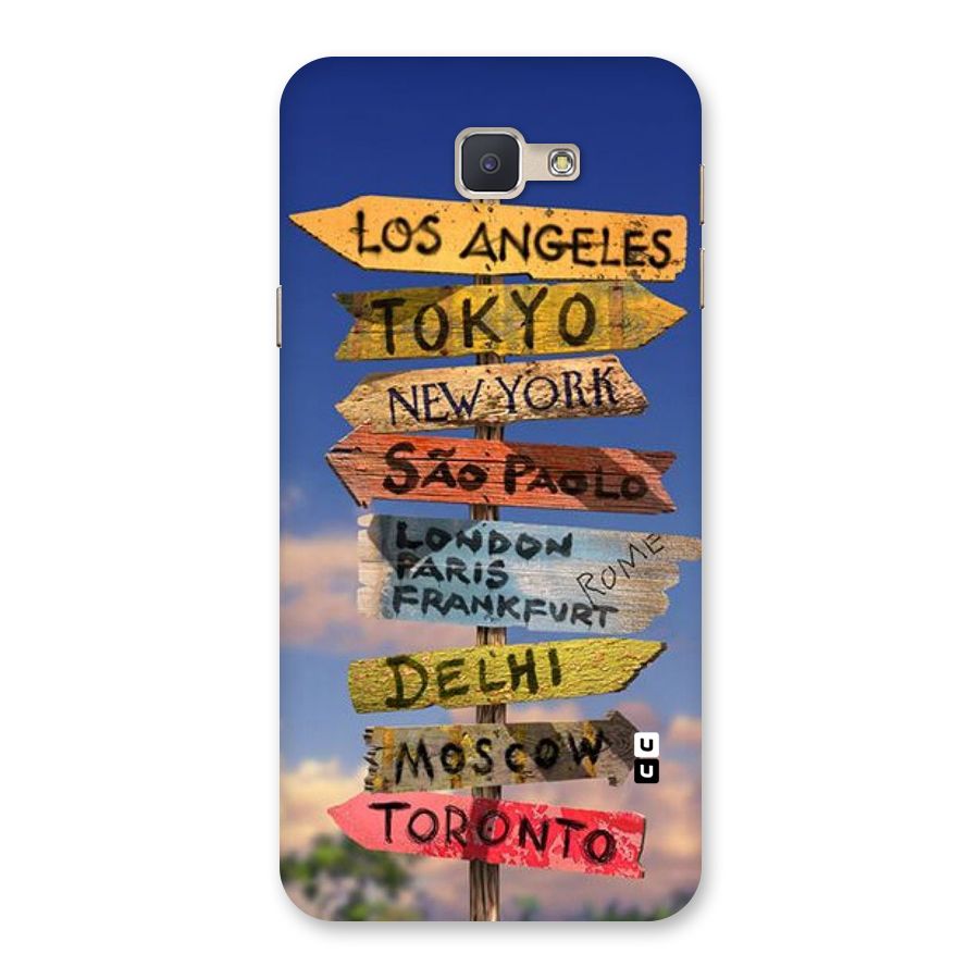 Travel Signs Back Case for Galaxy J5 Prime