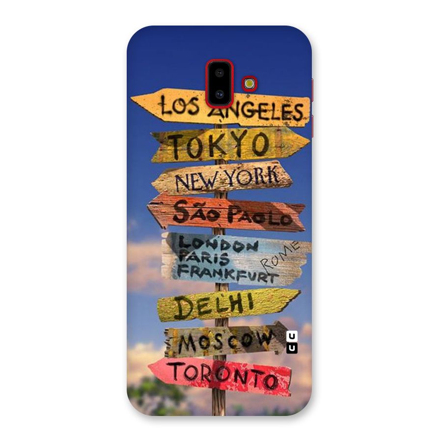 Travel Signs Back Case for Galaxy J6 Plus