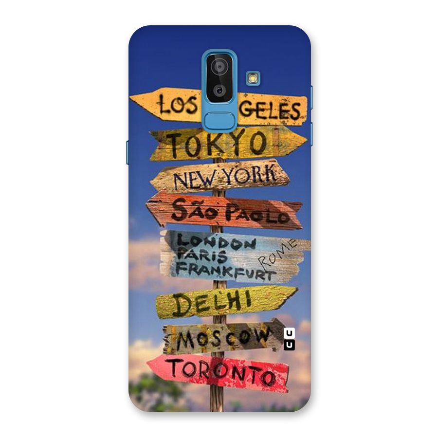 Travel Signs Back Case for Galaxy J8