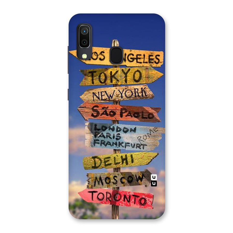 Travel Signs Back Case for Galaxy M10s