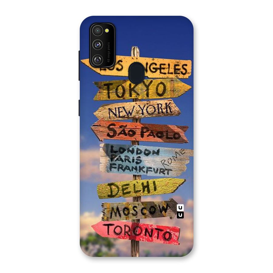 Travel Signs Back Case for Galaxy M30s