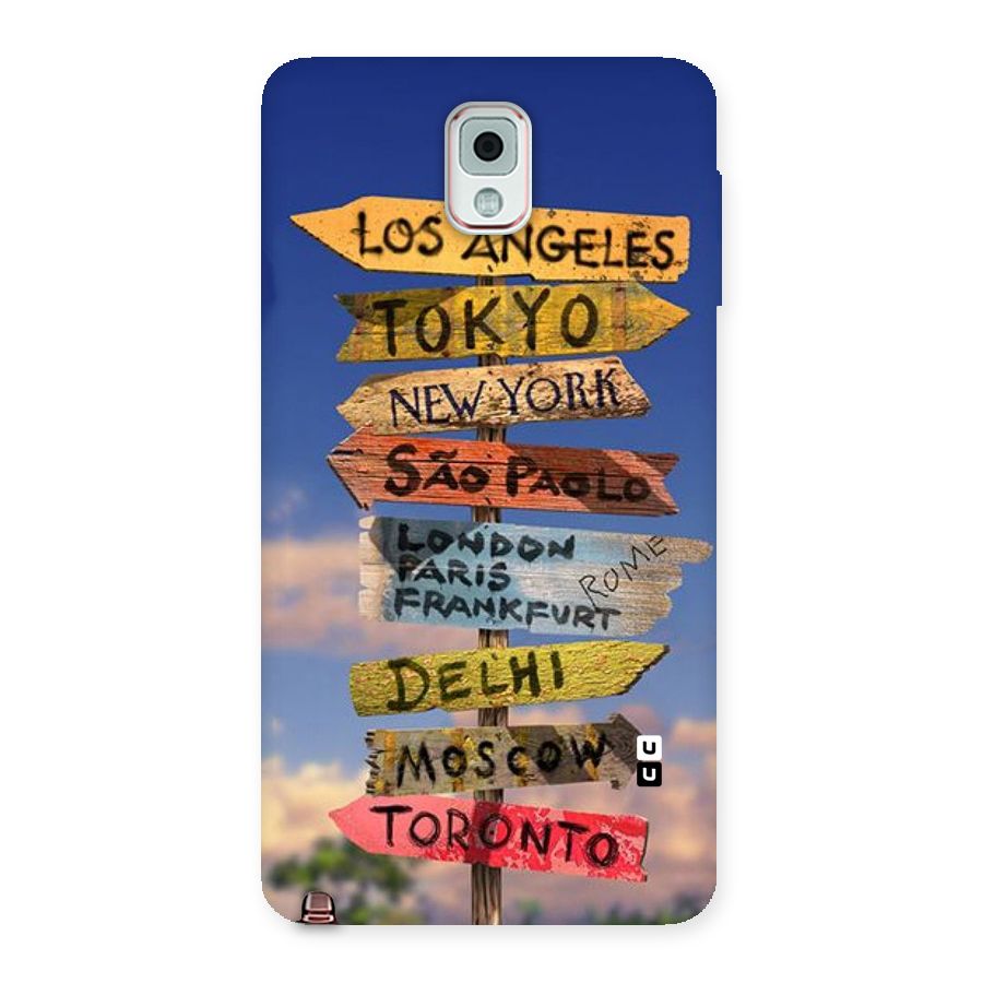 Travel Signs Back Case for Galaxy Note 3