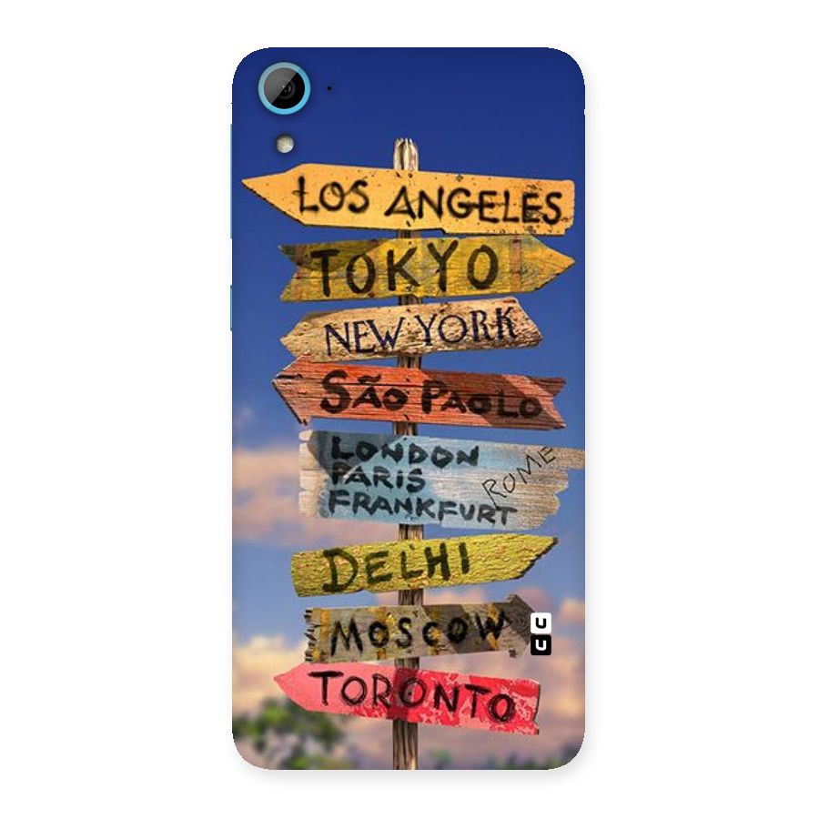 Travel Signs Back Case for HTC Desire 826