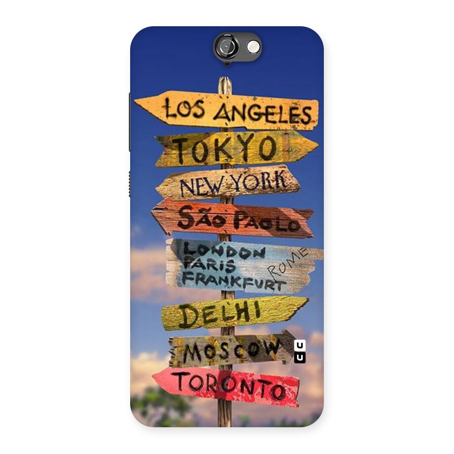 Travel Signs Back Case for HTC One A9