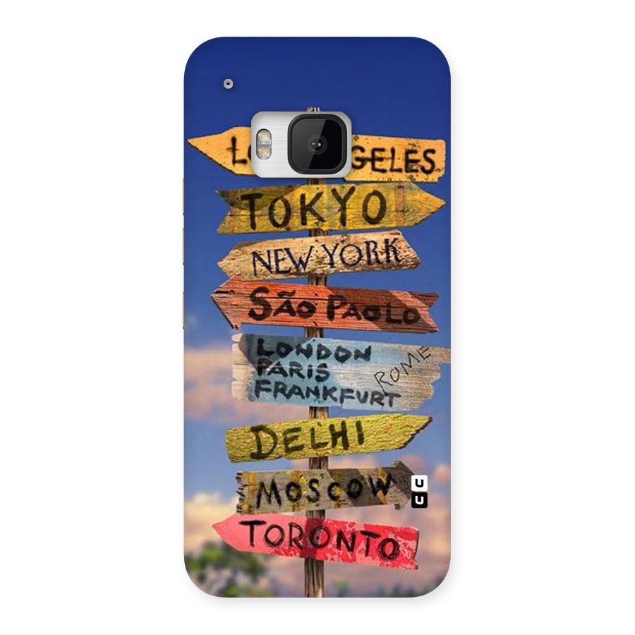 Travel Signs Back Case for HTC One M9
