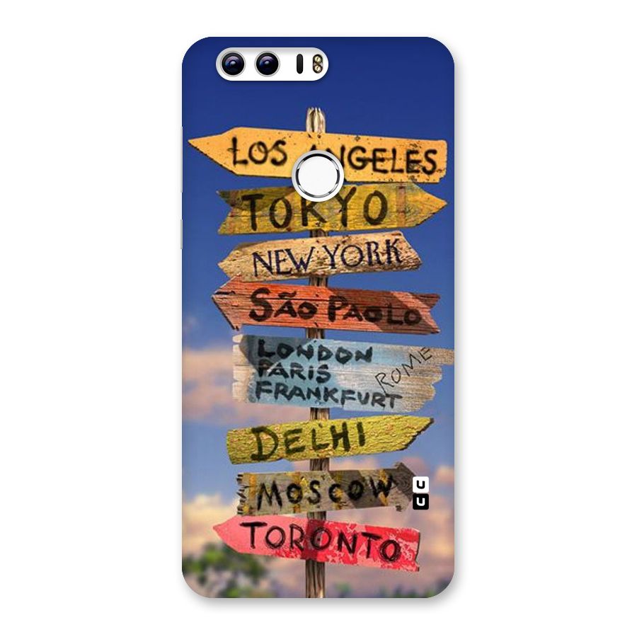 Travel Signs Back Case for Honor 8