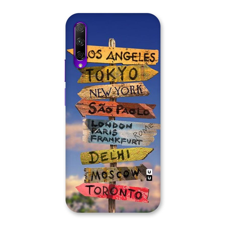 Travel Signs Back Case for Honor 9X Pro