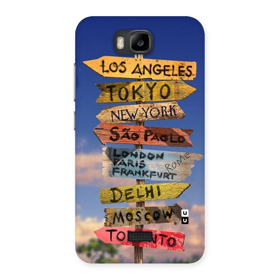 Travel Signs Back Case for Honor Bee