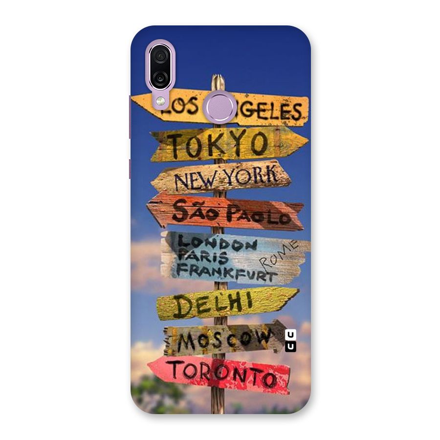 Travel Signs Back Case for Honor Play