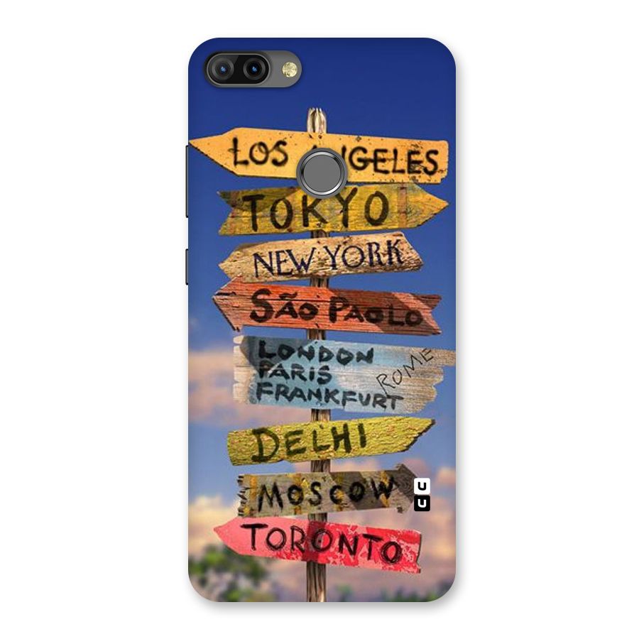 Travel Signs Back Case for Infinix Hot 6 Pro
