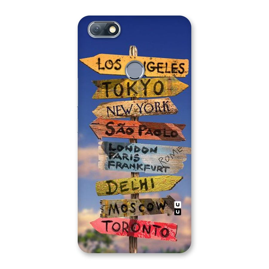 Travel Signs Back Case for Infinix Note 5