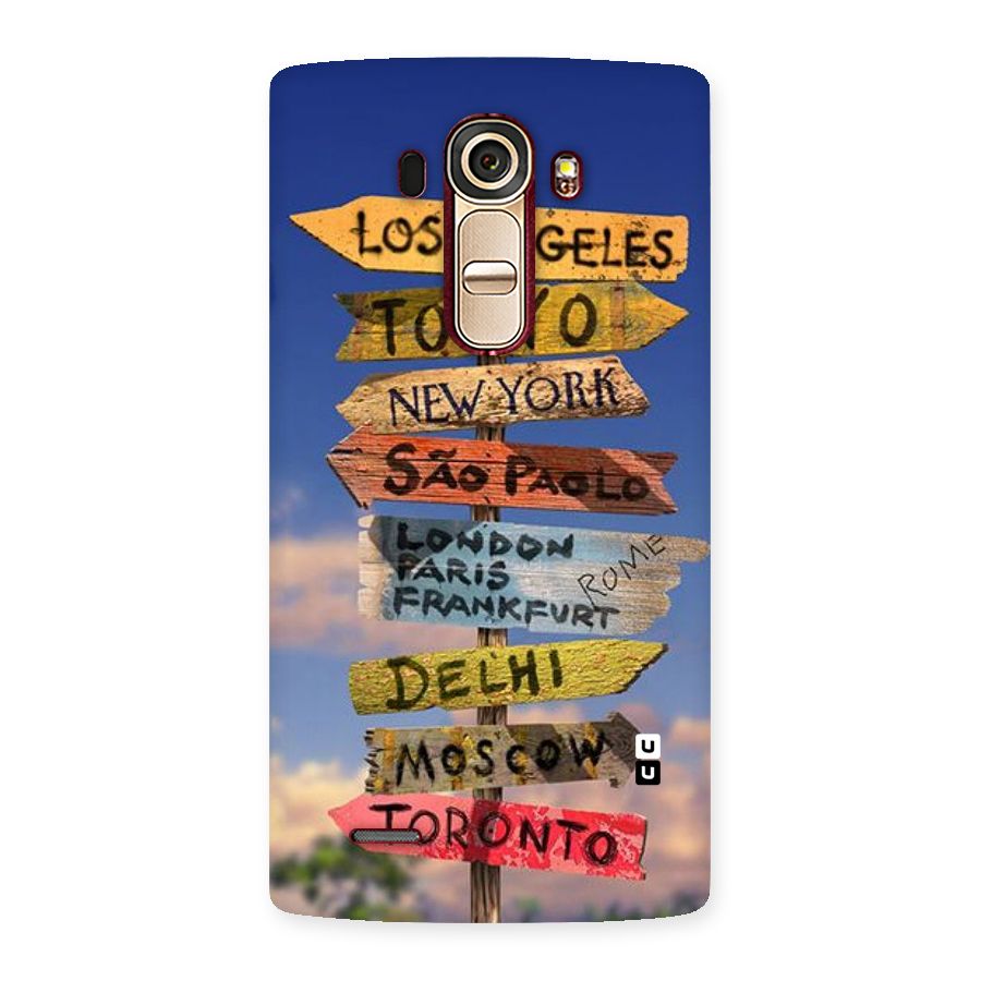 Travel Signs Back Case for LG G4