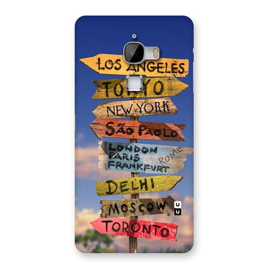 Travel Signs Back Case for LeTv Le Max