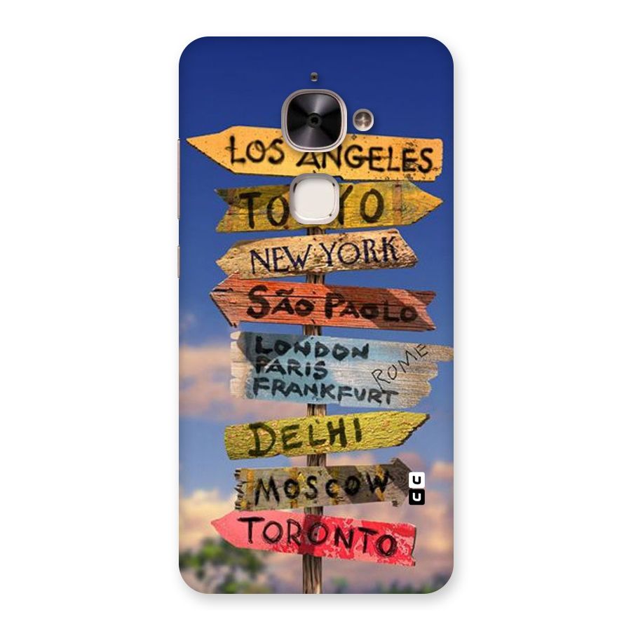 Travel Signs Back Case for Le 2