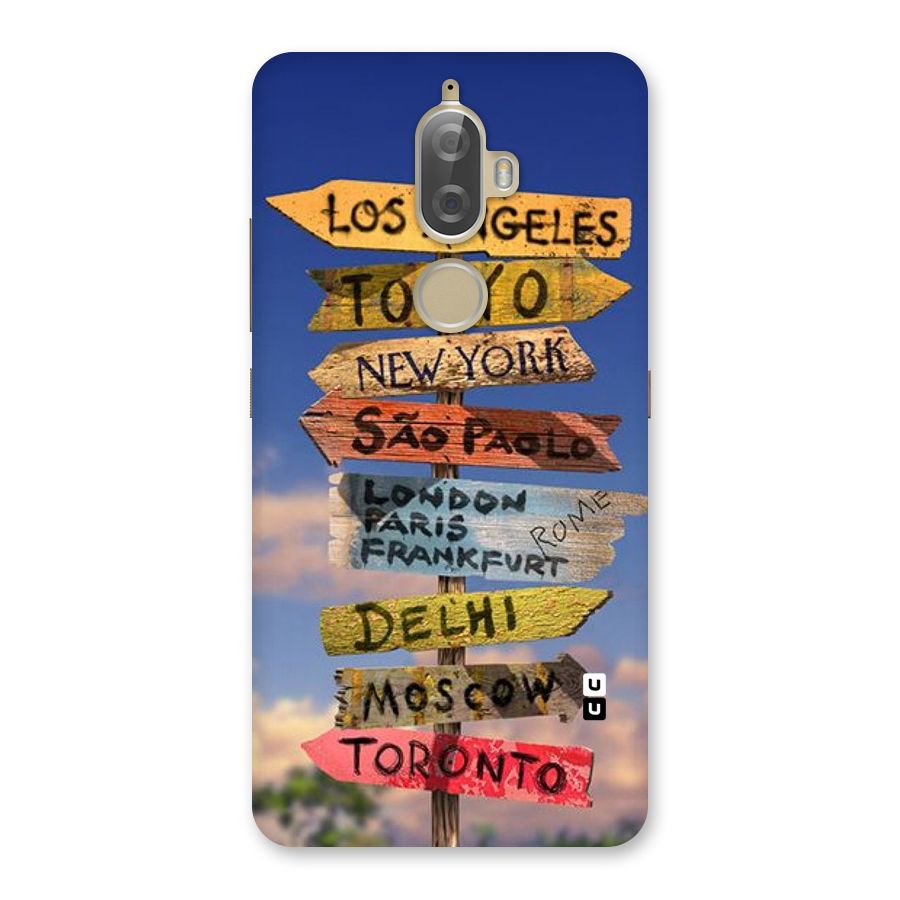 Travel Signs Back Case for Lenovo K8 Plus