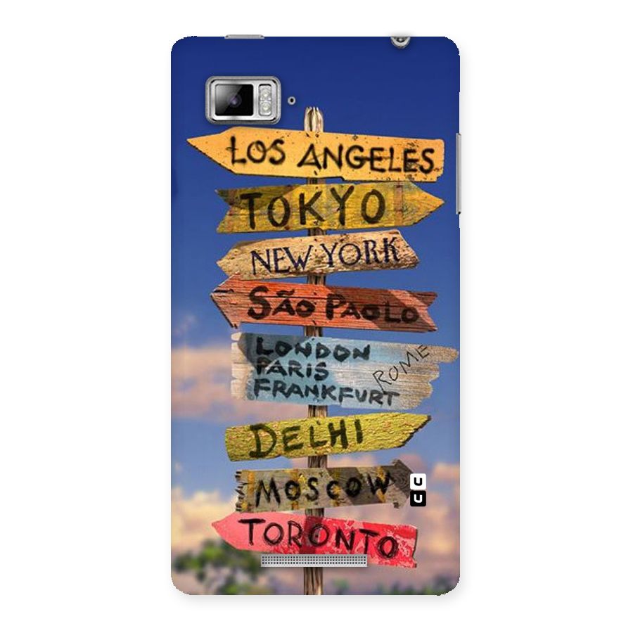 Travel Signs Back Case for Lenovo Vibe Z K910