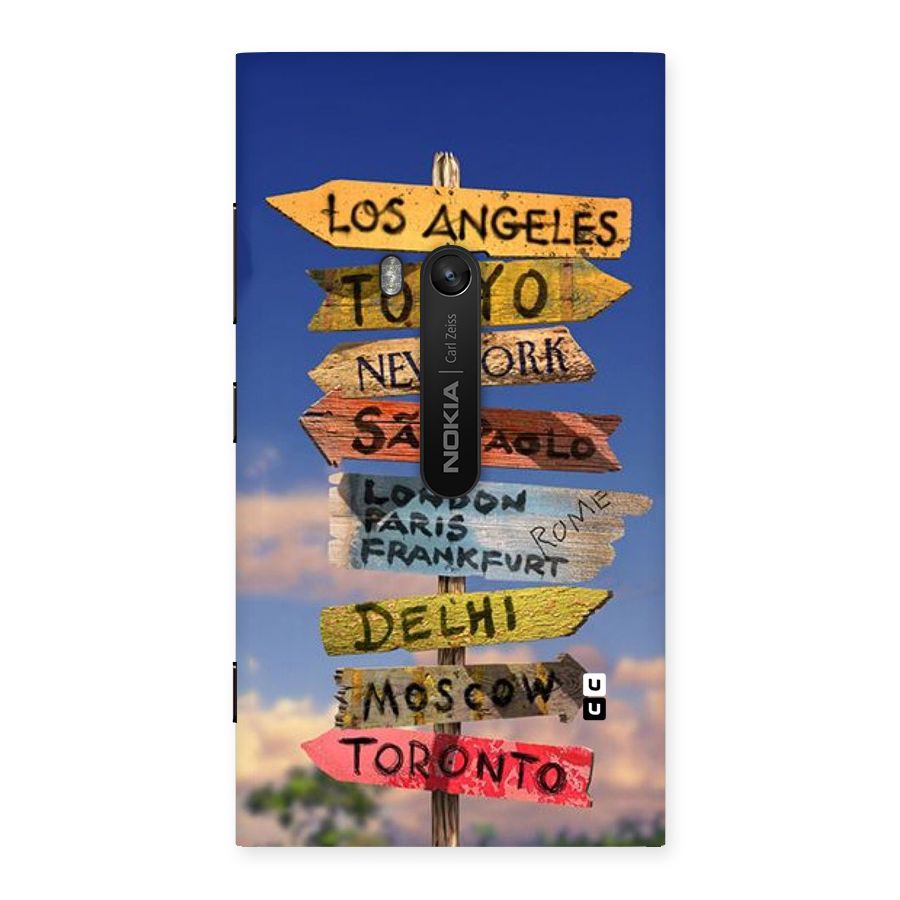 Travel Signs Back Case for Lumia 920