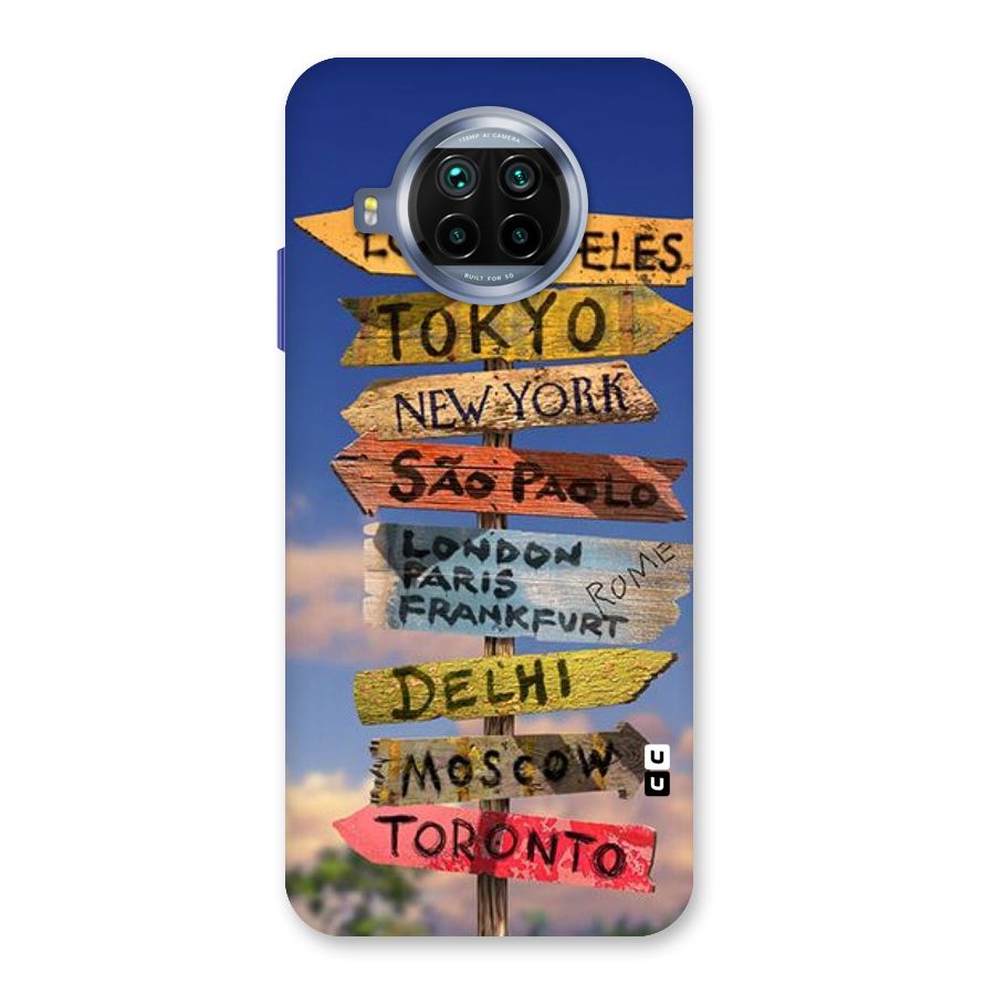 Travel Signs Back Case for Mi 10i