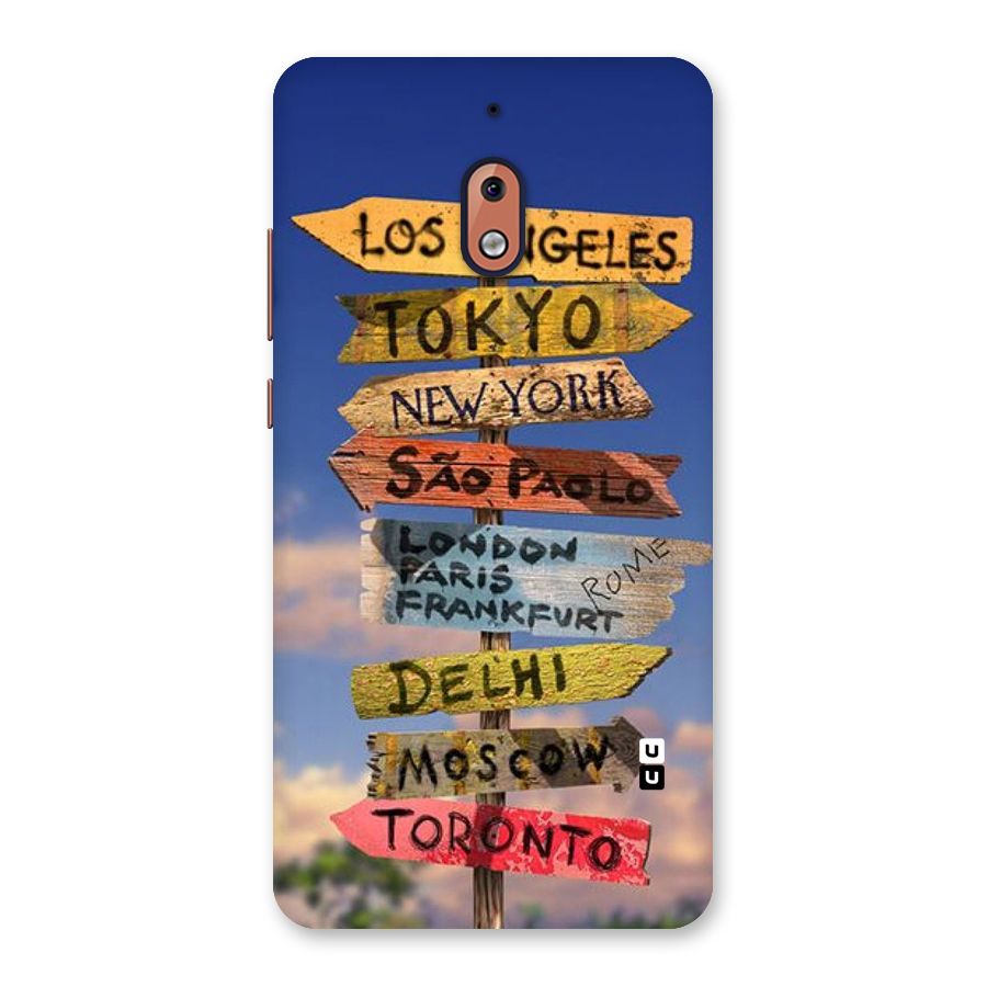 Travel Signs Back Case for Nokia 2.1