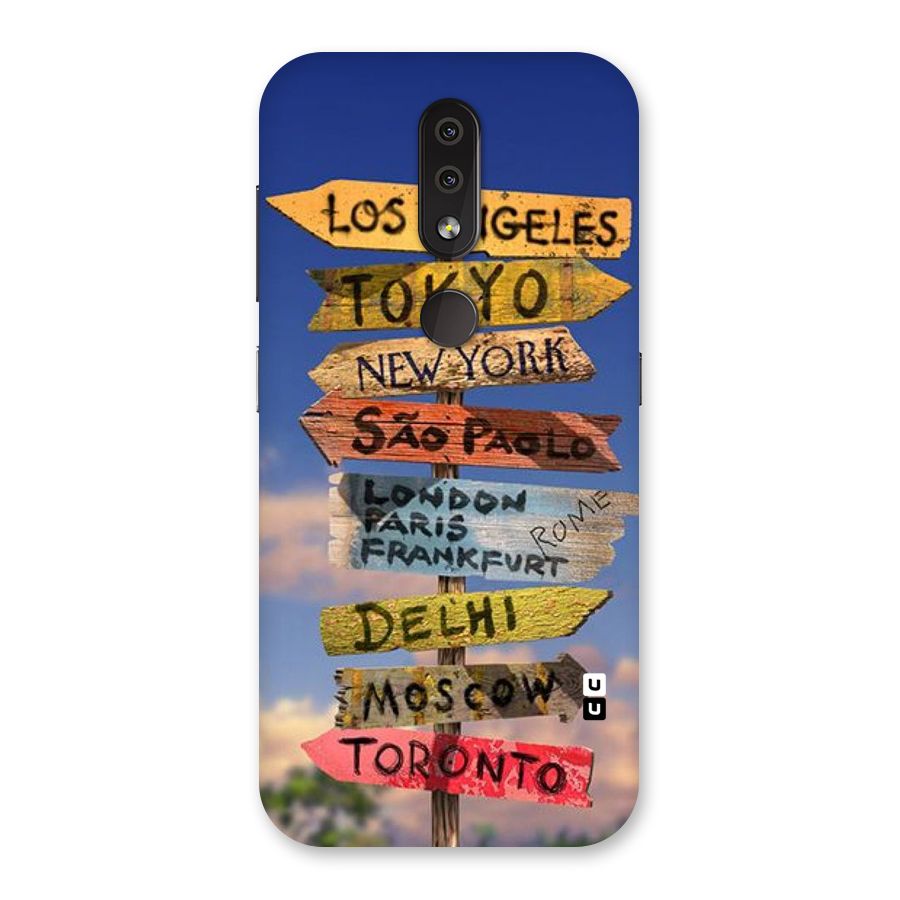 Travel Signs Back Case for Nokia 4.2