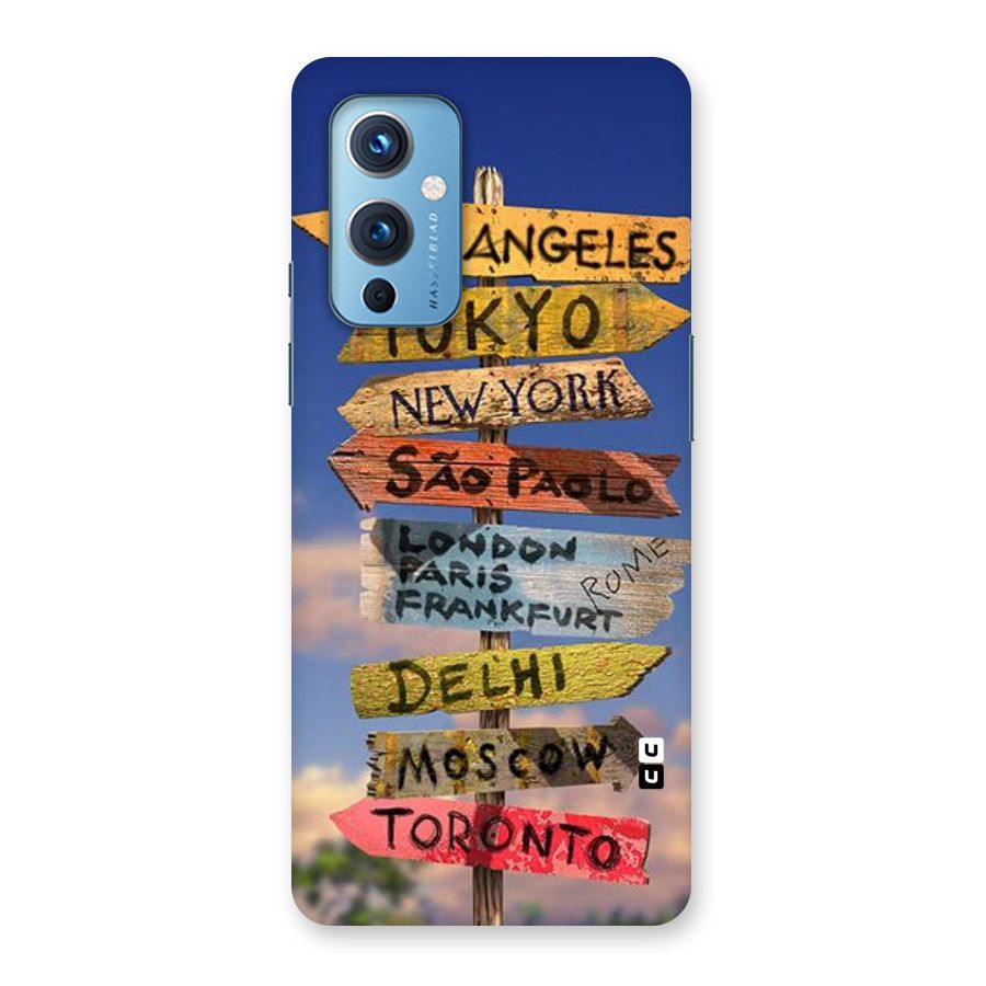 Travel Signs Back Case for OnePlus 9