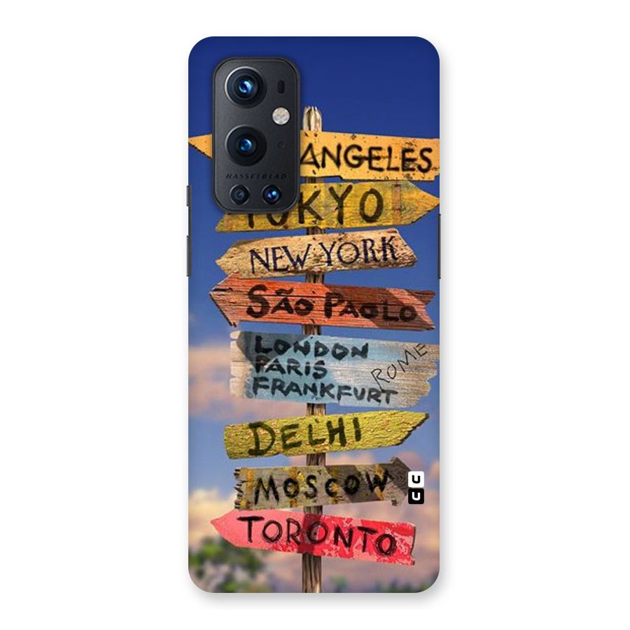 Travel Signs Back Case for OnePlus 9 Pro