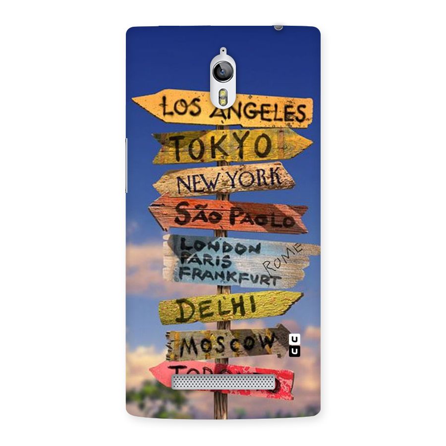 Travel Signs Back Case for Oppo Find 7