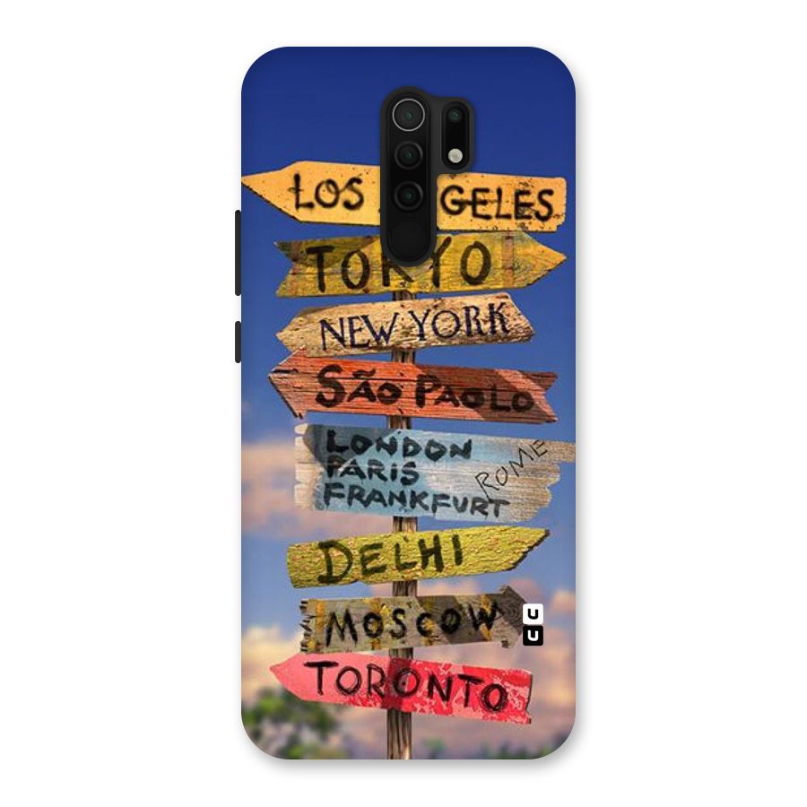Travel Signs Back Case for Poco M2
