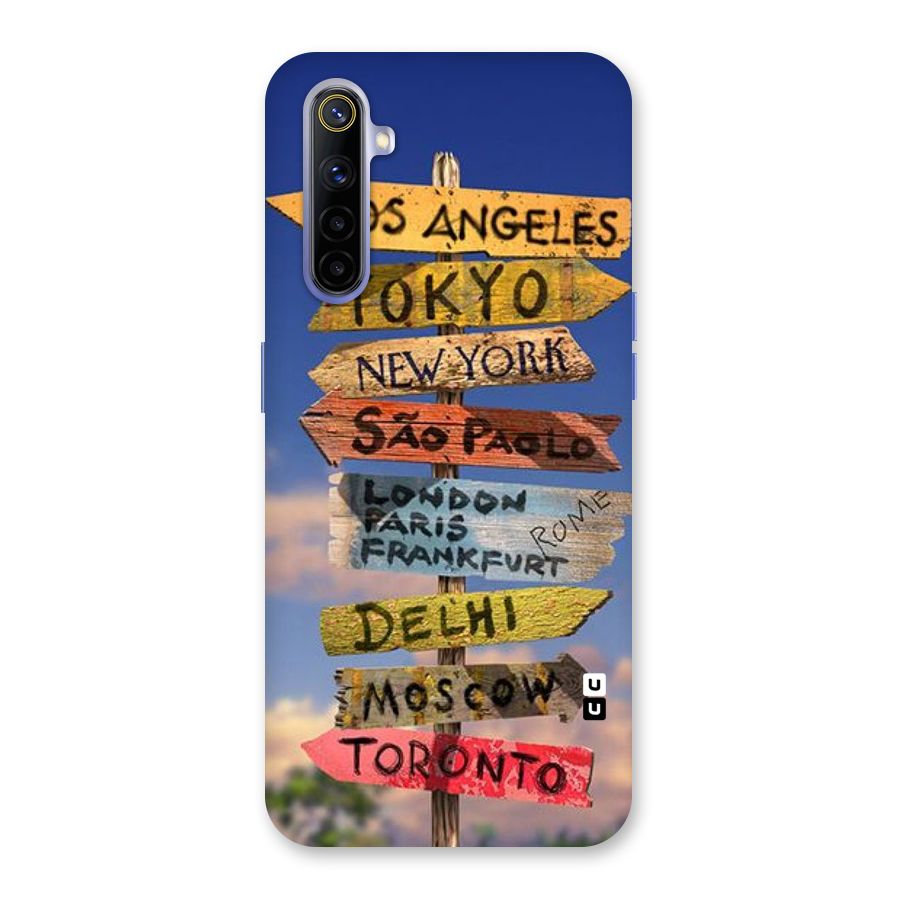 Travel Signs Back Case for Realme 6i