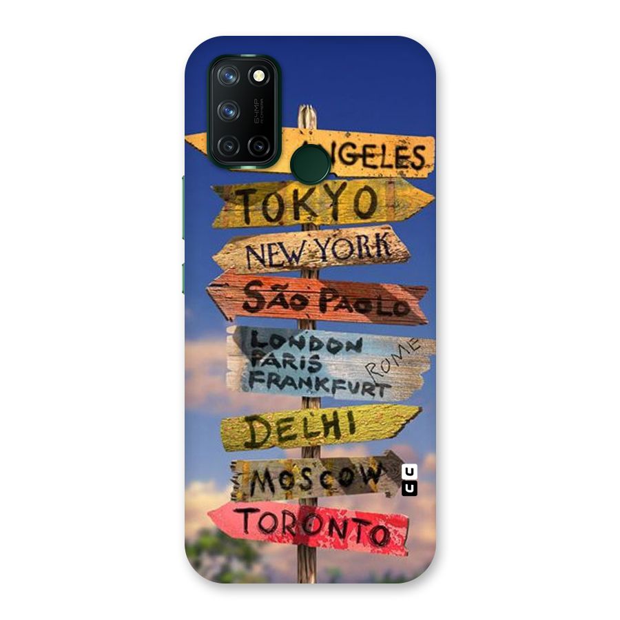 Travel Signs Back Case for Realme 7i
